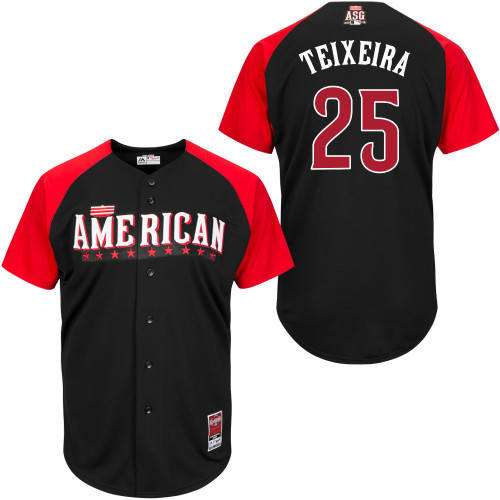 American League Authentic #25 Teixeira 2015 All-Star Stitched Jersey